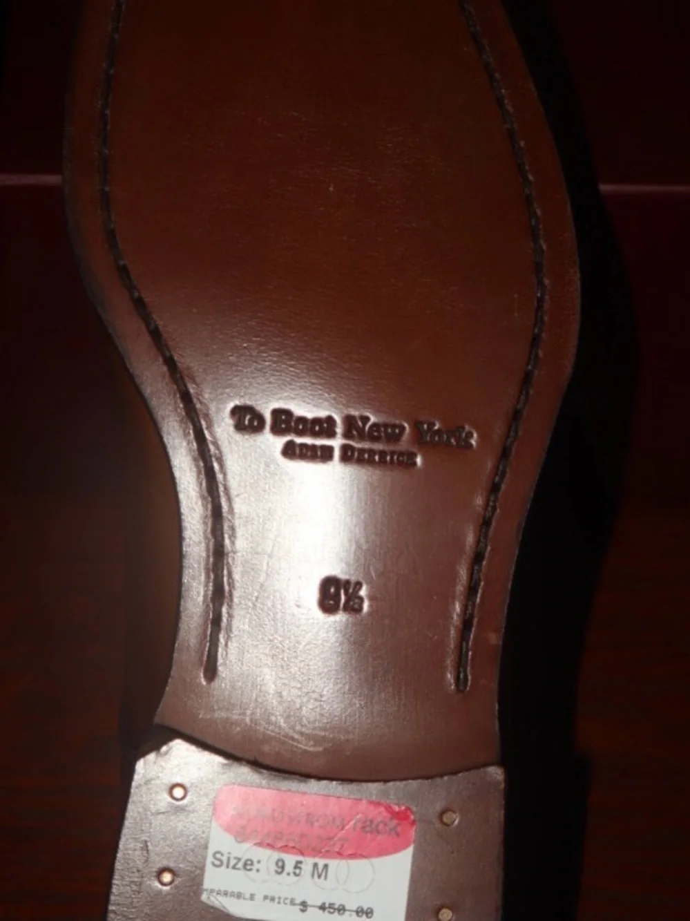 To Boot Brown Burnished Cap-Toe Oxford Lace-Up
